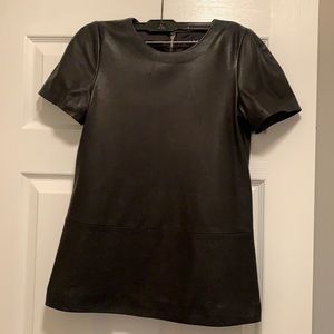 Theory Leather Top